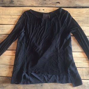 Black long sleeve top